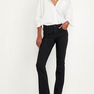 Old Navy Mid-Rise Wow Boot-Cut Jeans – Size 10 Short – Black Jack – EUC